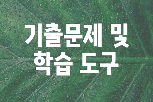 기출문제 및 학습 도구
