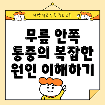 무릎 안쪽 통증의 복잡한 원인 이해하기
