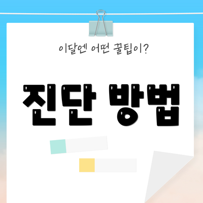 진단 방법