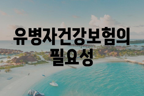 유병자건강보험의 필요성