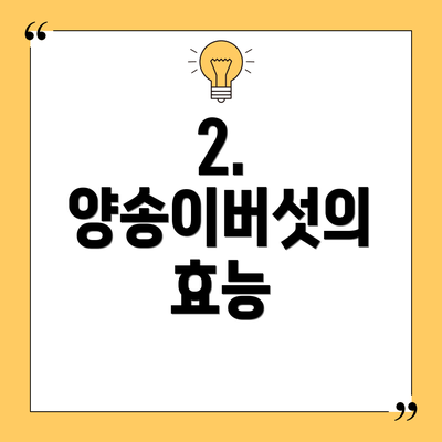 2. 양송이버섯의 효능