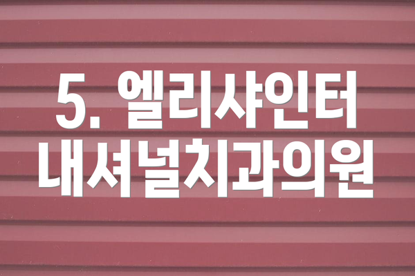 5. 엘리샤인터내셔널치과의원