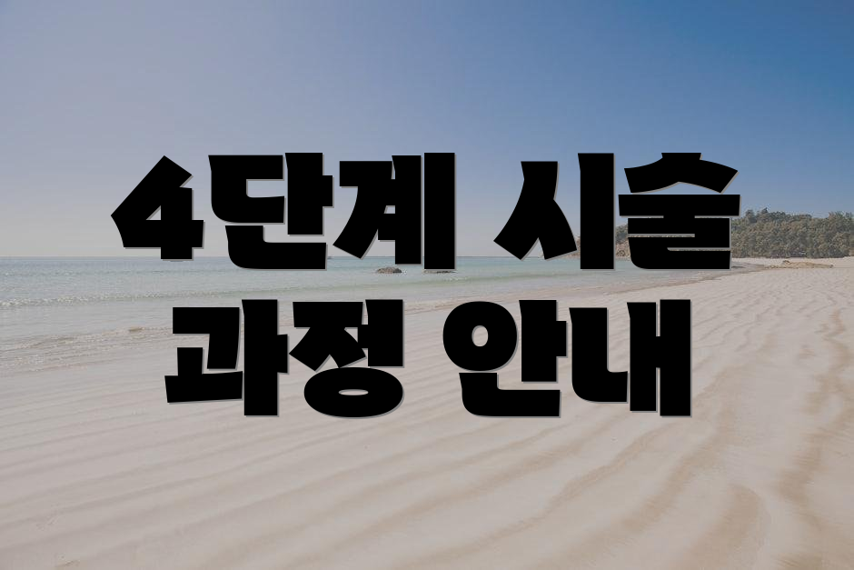 4단계 시술 과정 안내