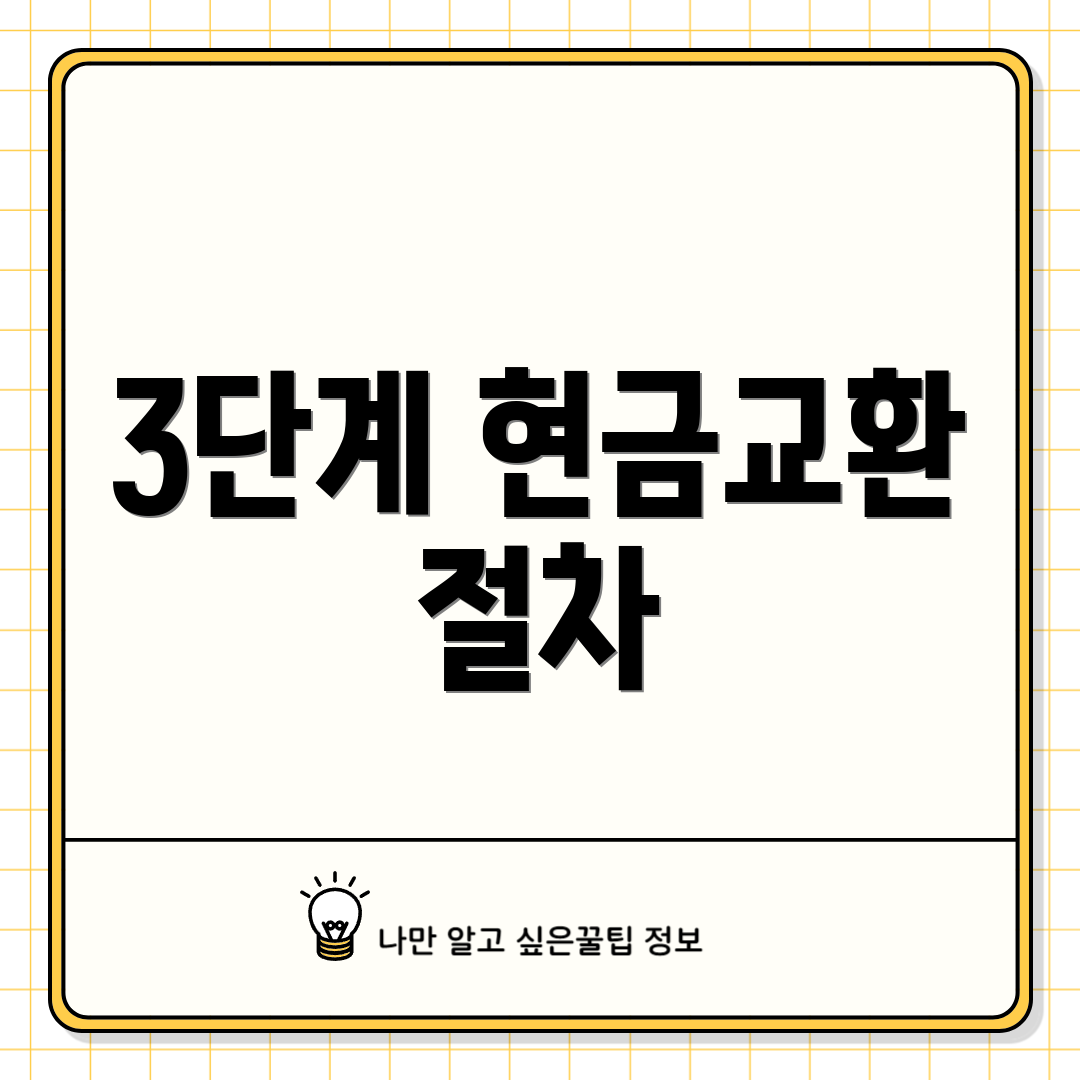 3단계 현금교환 절차