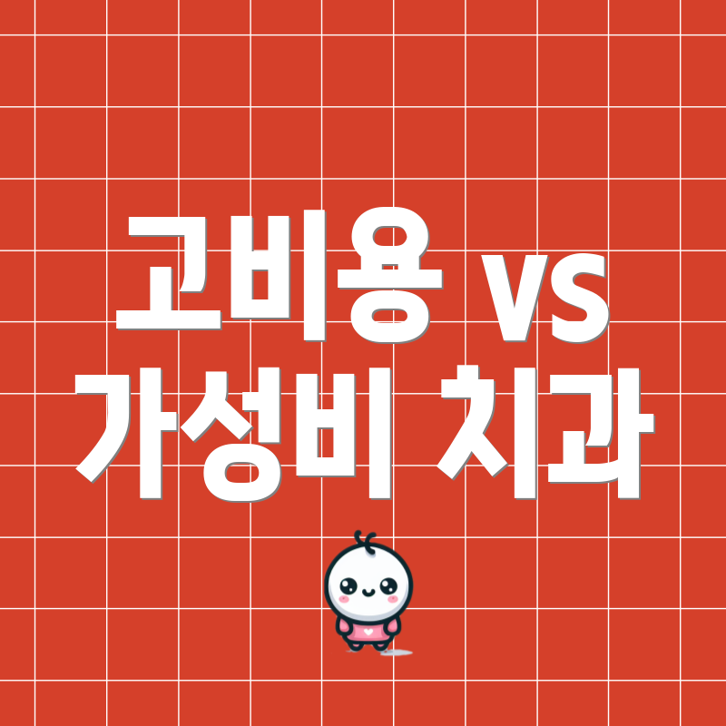 고비용 vs 가성비 치과