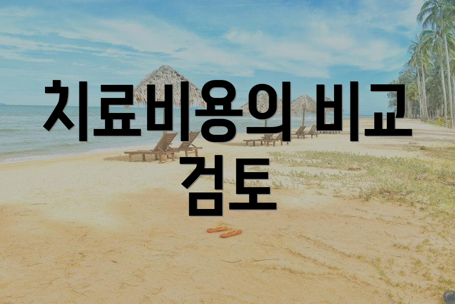 치료비용의 비교 검토