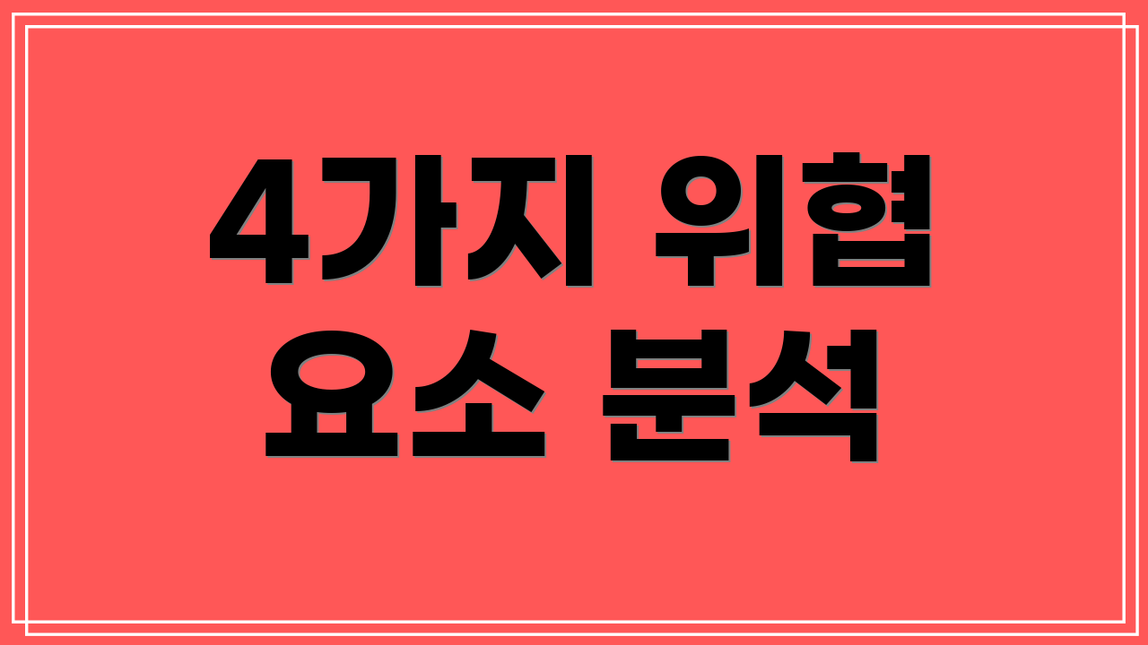 4가지 위협 요소 분석