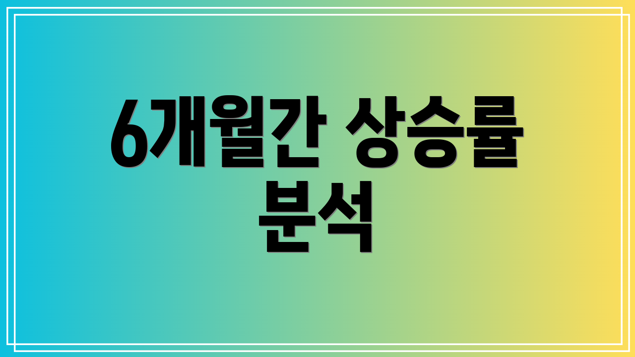 6개월간 상승률 분석