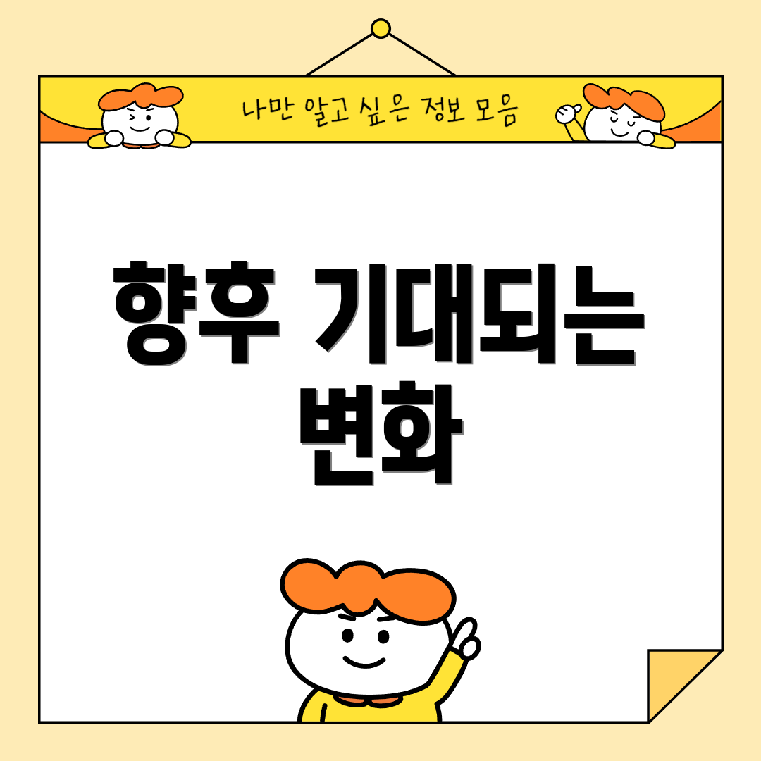 향후 기대되는 변화