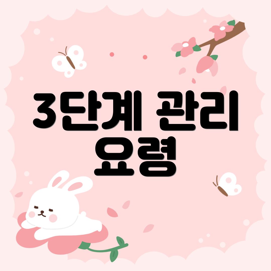 3단계 관리 요령